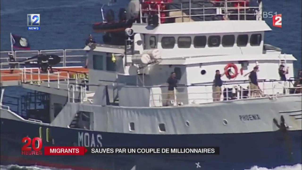 프랑스, 지중해 불법 이민자 구조에 나선 부호