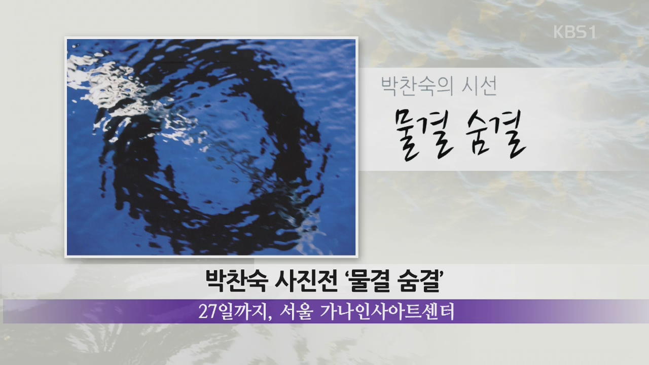 [대중문화소식] 박찬숙 사진전 ‘물결 숨결’ 외