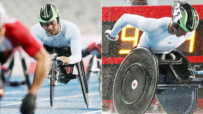 휠체어 육상 홍석만, 영전에 바치는 동메달