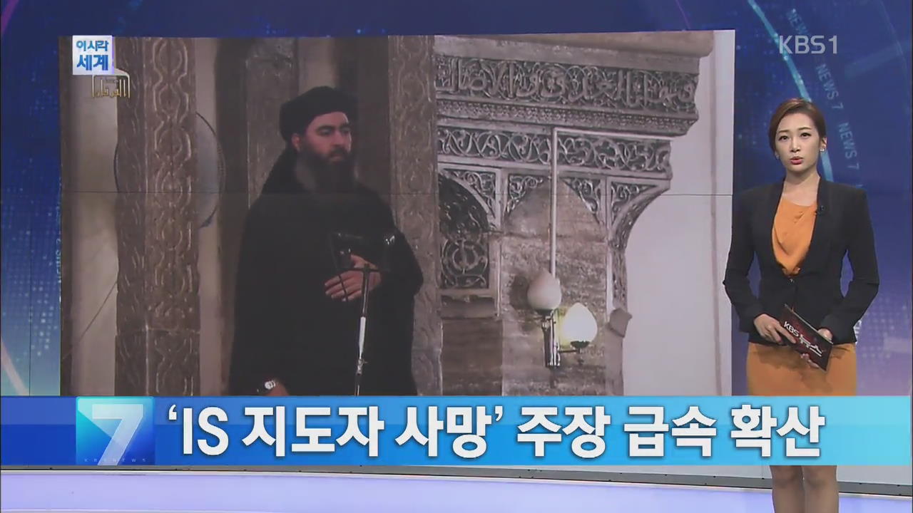 [이 시각 세계] ‘IS 지도자 사망’ 주장 급속 확산 외