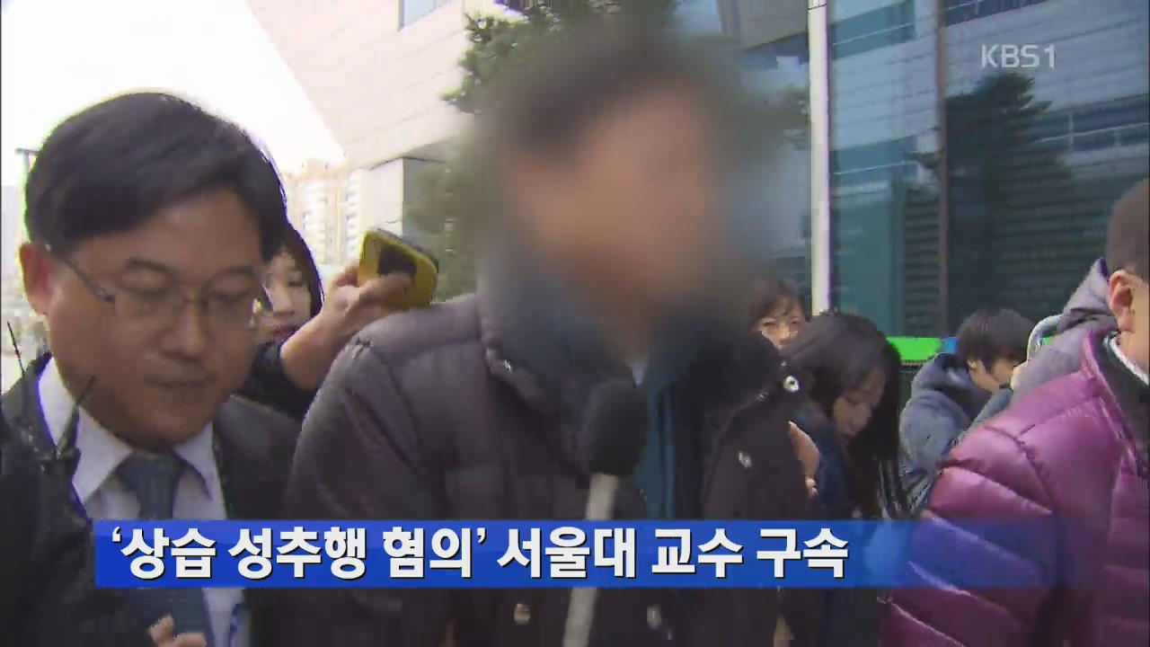 ‘상습 성추행 혐의’ 서울대 교수 구속