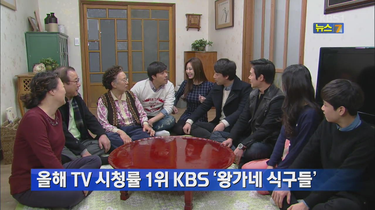 올해 TV 시청률 1위 KBS ‘왕가네 식구들’