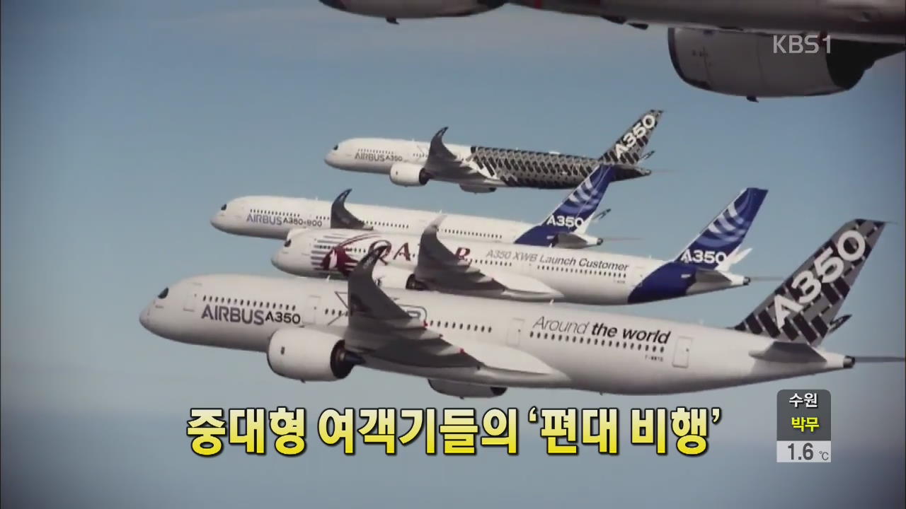 [세상의 창] 중대형 여객기들의 ‘편대 비행’