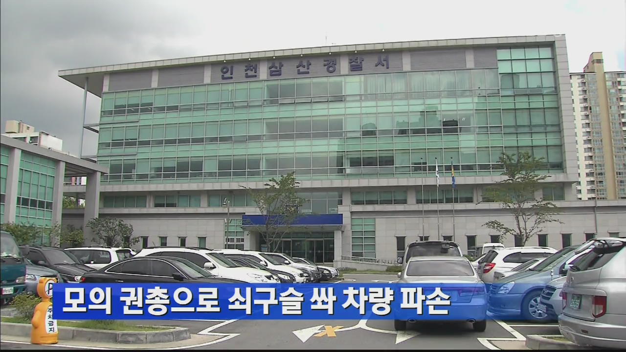 모의 권총으로 쇠구슬 쏴 차량 파손