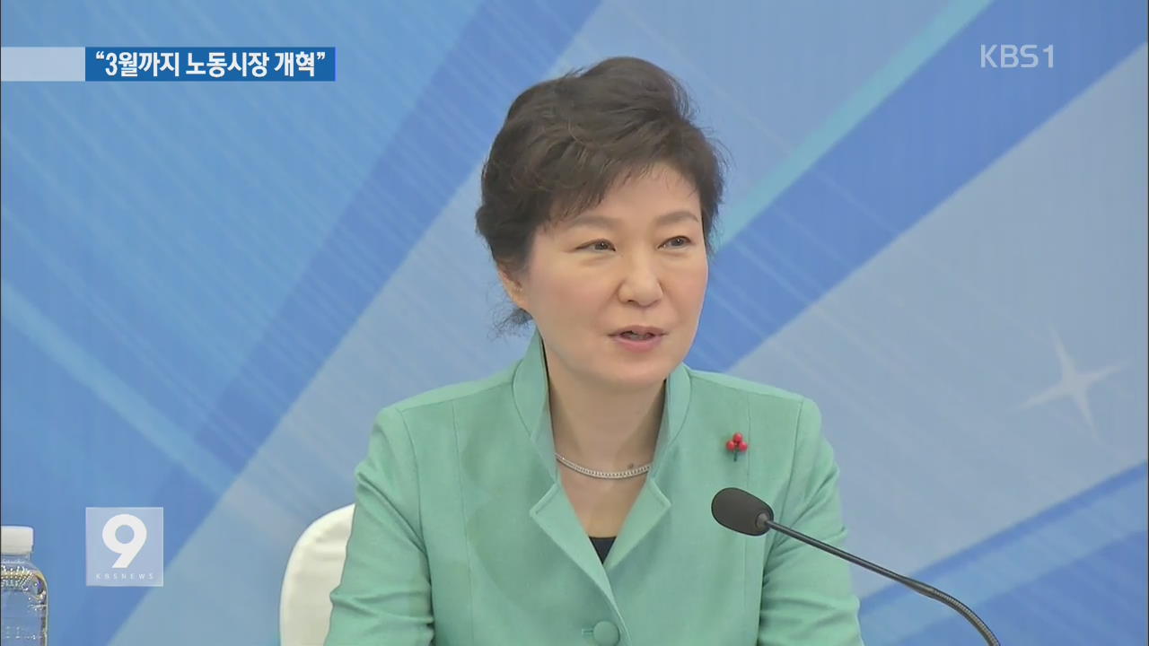 박 대통령 “공공부문, 노동시장 반드시 개혁해야”