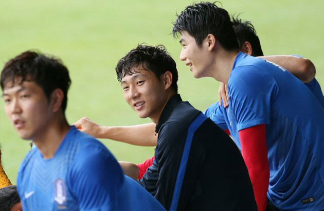  2015 AFC 호주 아시안컵 조별리그 A조 3차전 호주와의 경기를 앞둔 한국 축구 국가대표팀의 남태희가 14일 호주 브리즈번의 페리 파크에서 회복훈련을 하고 있다.