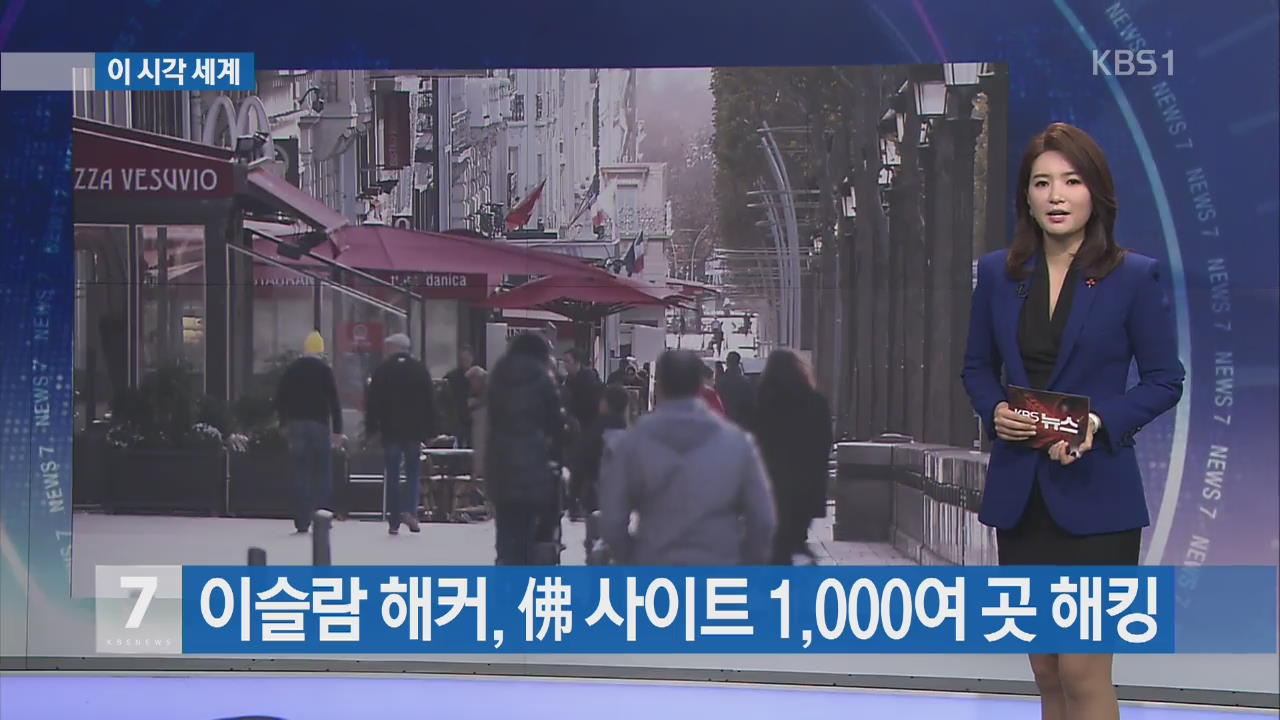 [이 시각 세계] 이슬람 해커, 프랑스 사이트 1,000여 곳 해킹 외