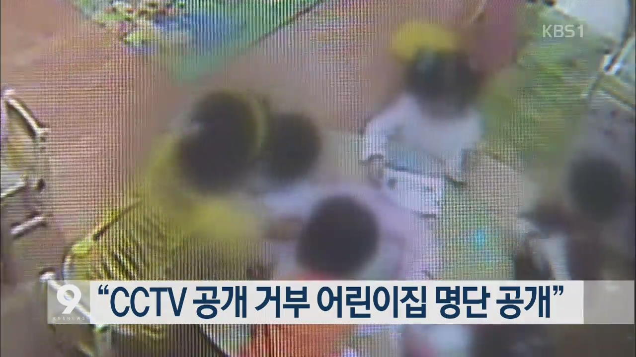 경찰청장 “CCTV 공개 거부 어린이집 명단 공개”