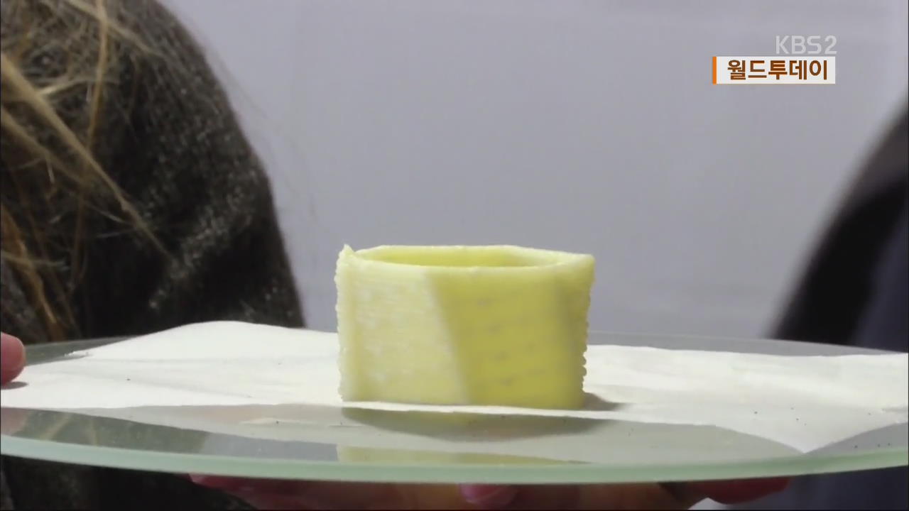 [월드투데이] 음식 만드는 3D 프린터 외