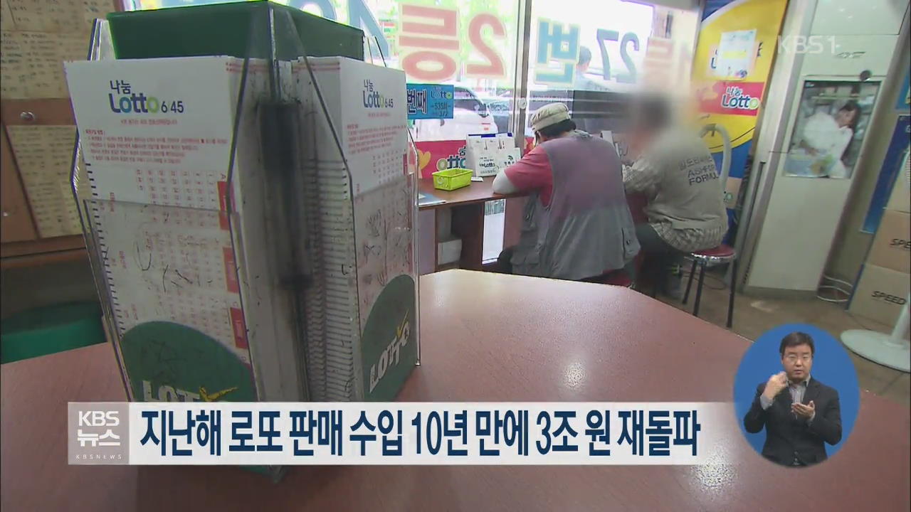 지난해 로또 판매 수입 10년 만에 3조 원 재돌파