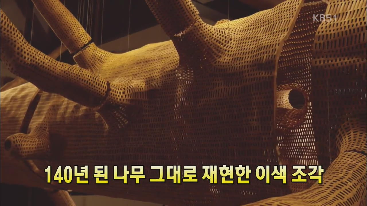 [세상의 창] 140년 된 나무 그대로 재현한 ‘이색 조각’