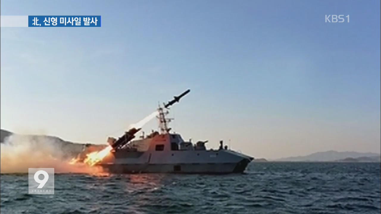 북, 신형 함대함 미사일 시험발사…김정은 참관