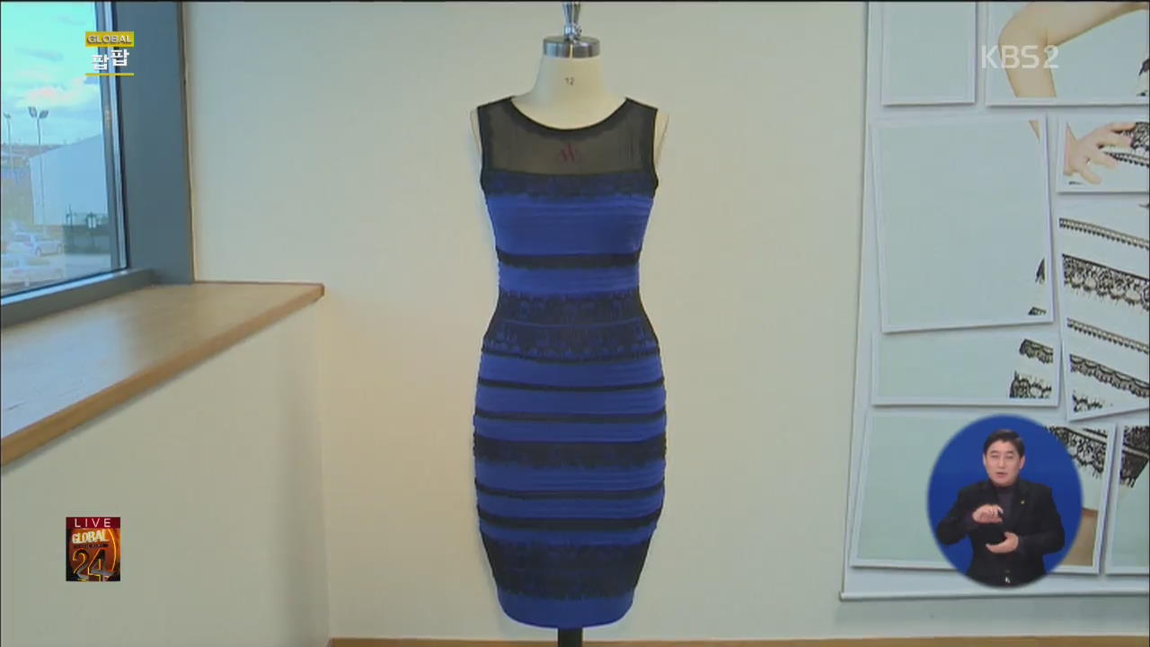 [글로벌24 팝팝] 드레스 색깔 논쟁…“파란색이냐? 흰색이냐?”