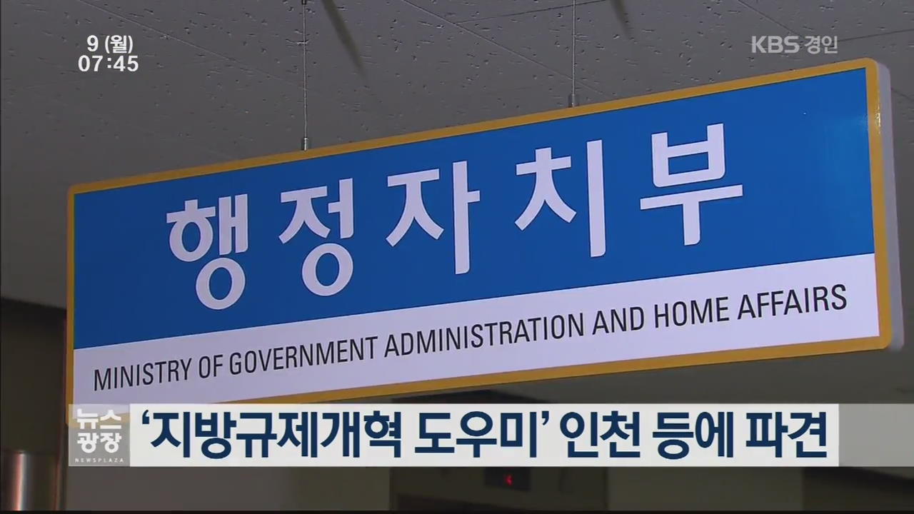 ‘지방규제개혁 도우미’ 인천 등에 파견
