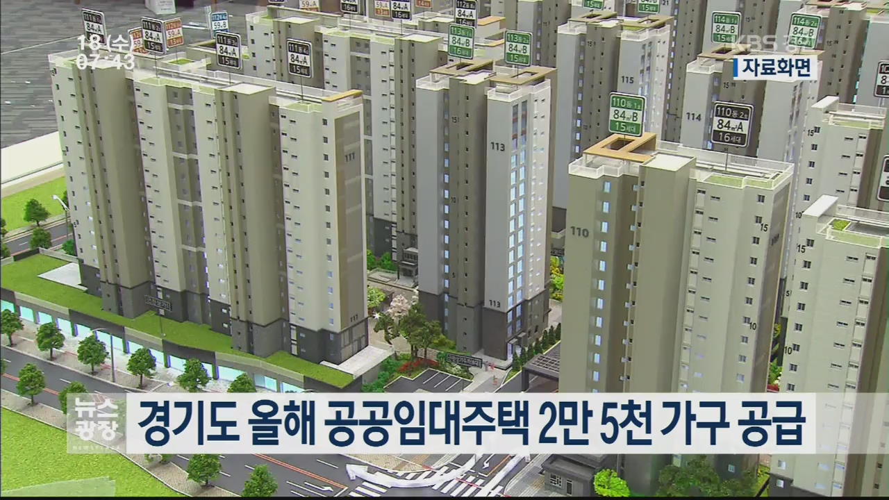 경기도 올해 공공임대주택 2만5천 가구 공급
