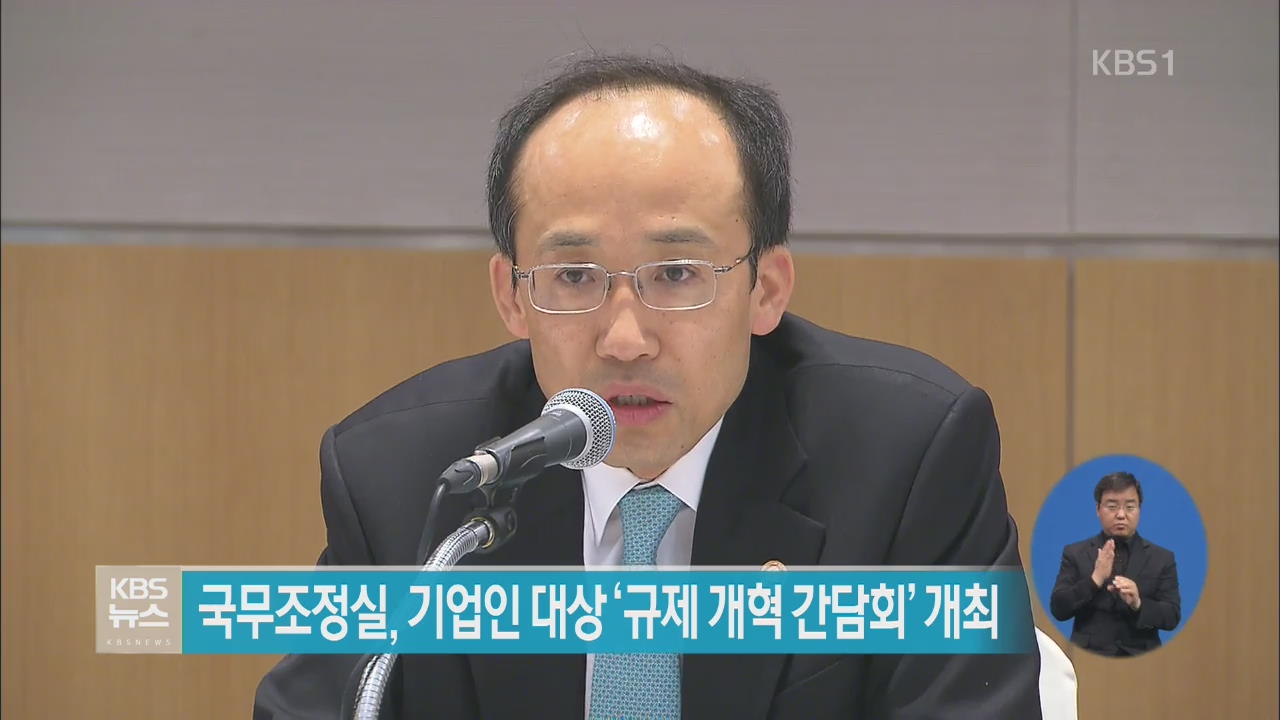 국무조정실, 기업인 대상 ‘규제 개혁 간담회’ 개최