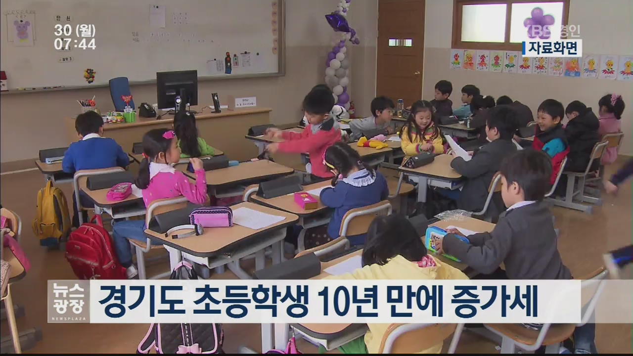 경기도 초등학생 10년 만에 증가세
