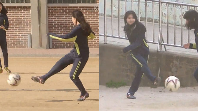 [학교체육] 운동장 누비며 축구하는 한 소녀의 이야기