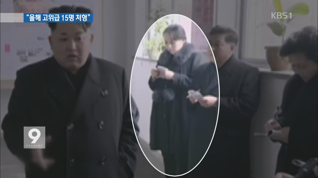 “김정은, 올해 고위급 15명 처형…‘공포통치’ 계속”