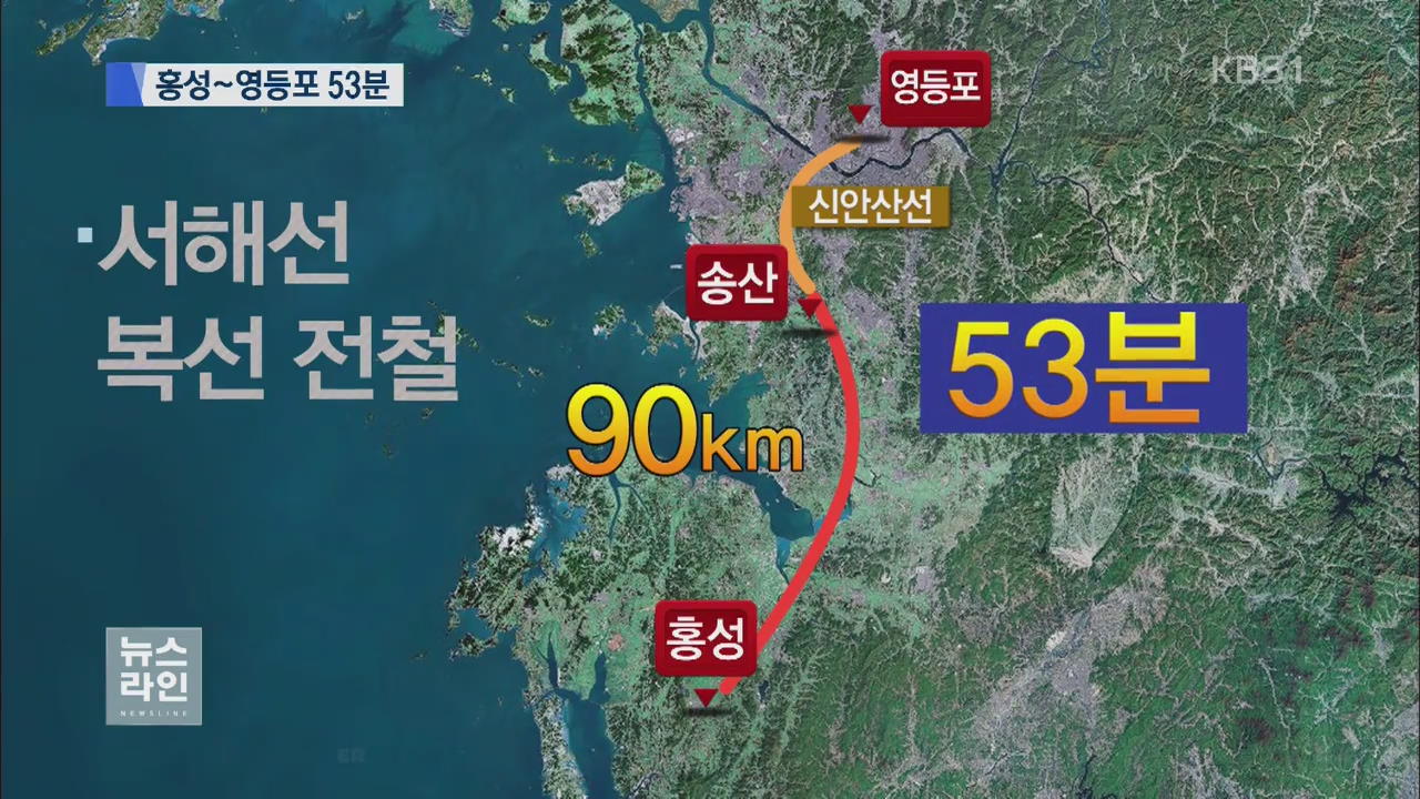 서해선 복선 전철 착공…홍성~영등포 53분