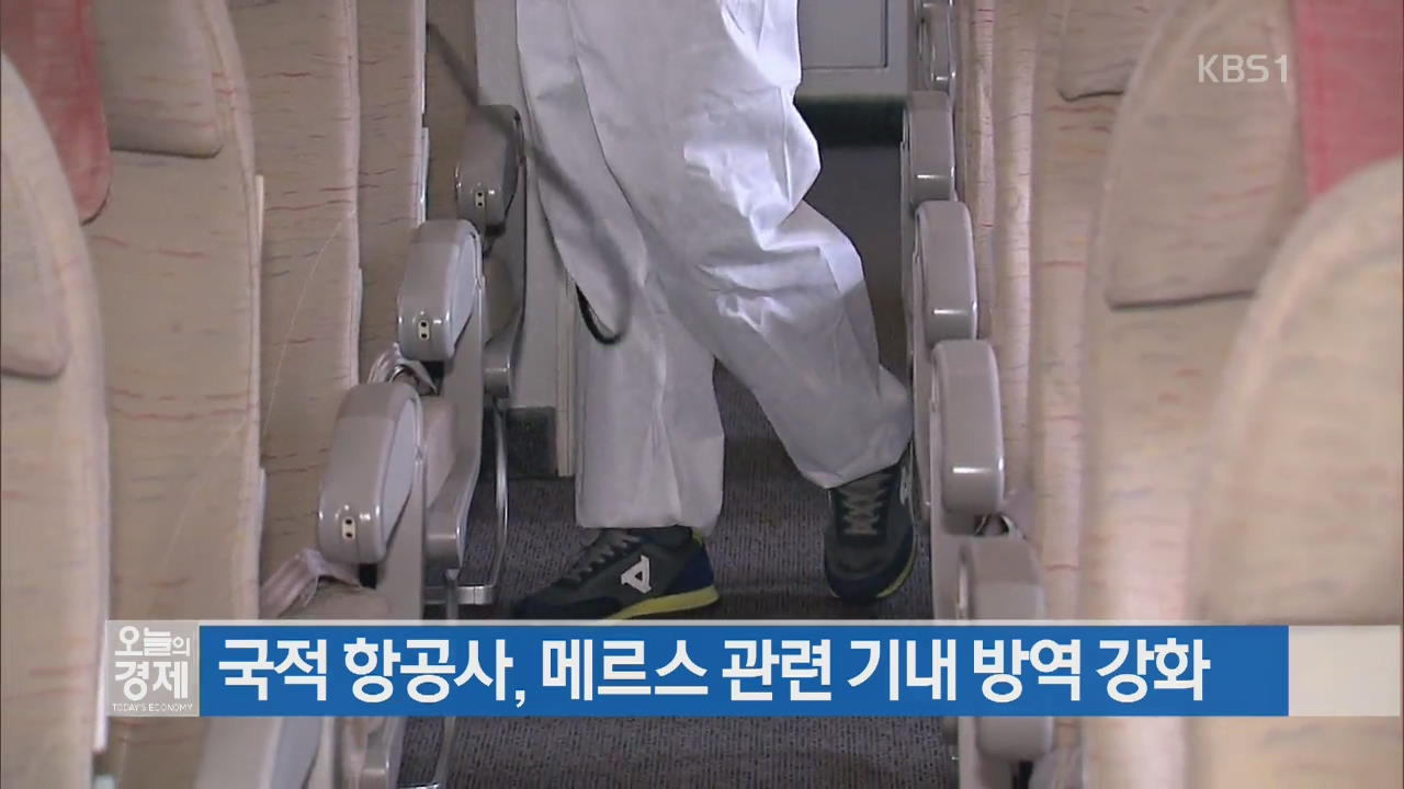 국적 항공사, 메르스 관련 기내 방역 강화