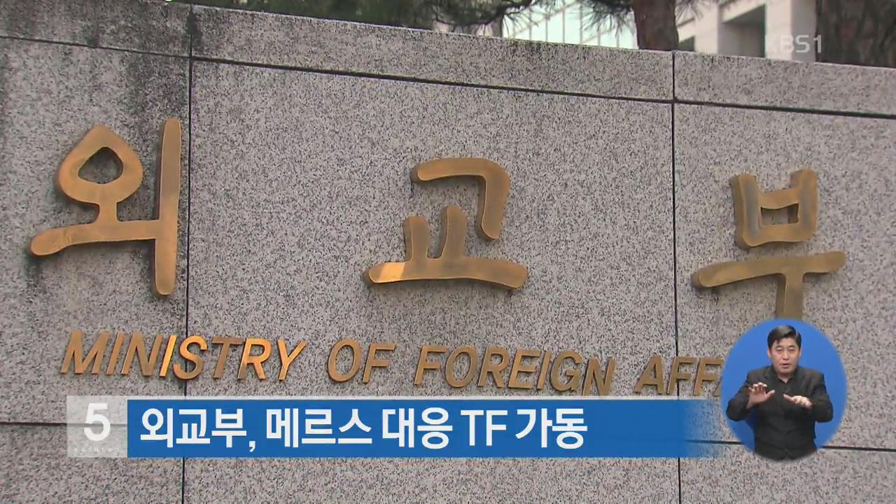 외교부, 메르스 대응 TF 가동