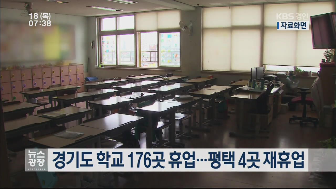 경기도 학교 176곳 휴업…평택 4곳 재휴업