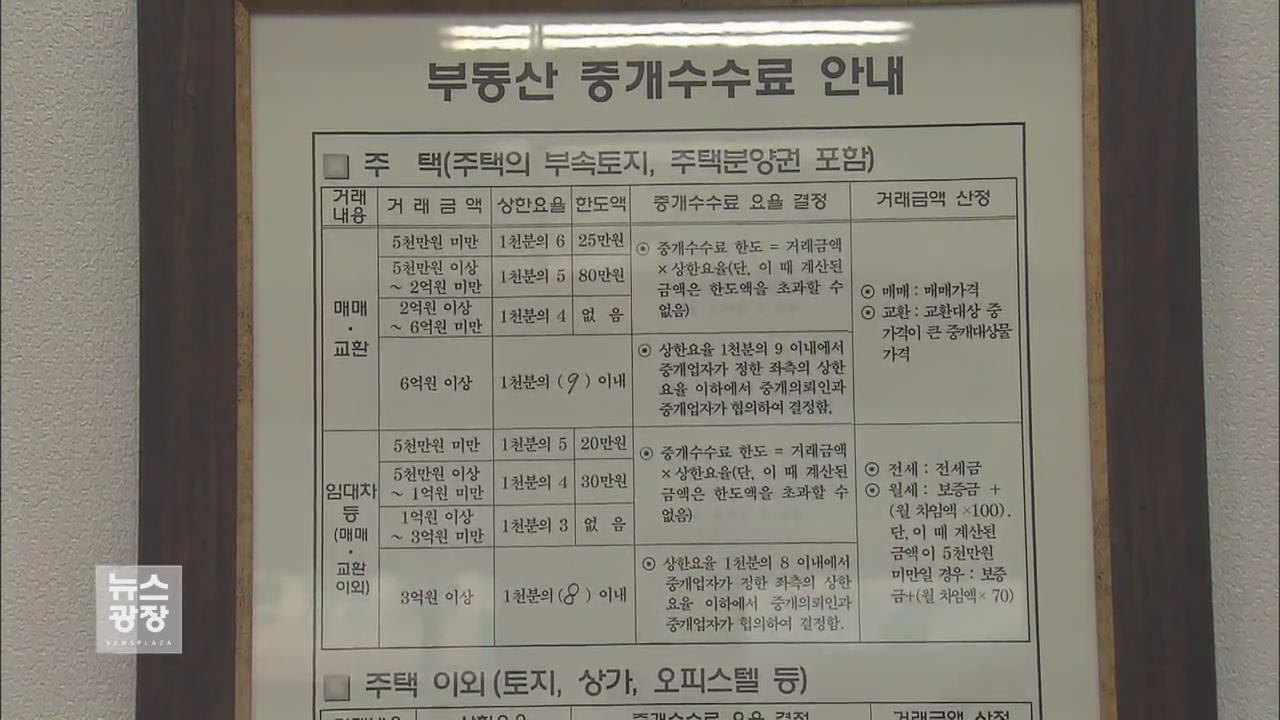 전국 ‘부동산 반값 중개안’ 도입