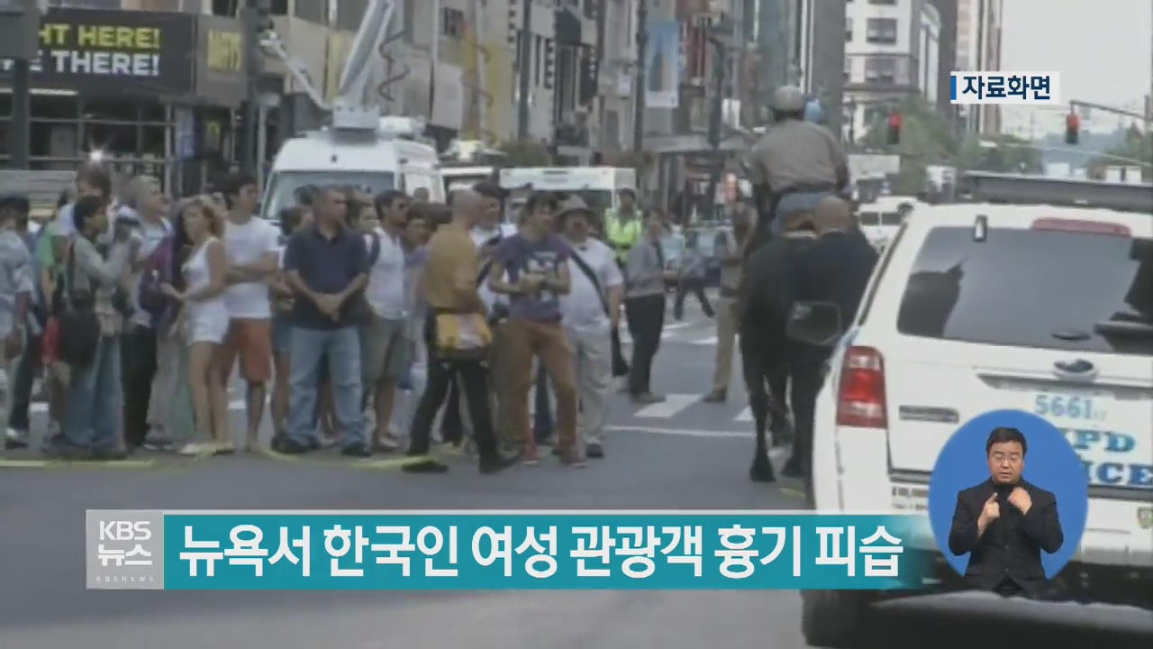 뉴욕서 한국인 여성 관광객 흉기 피습