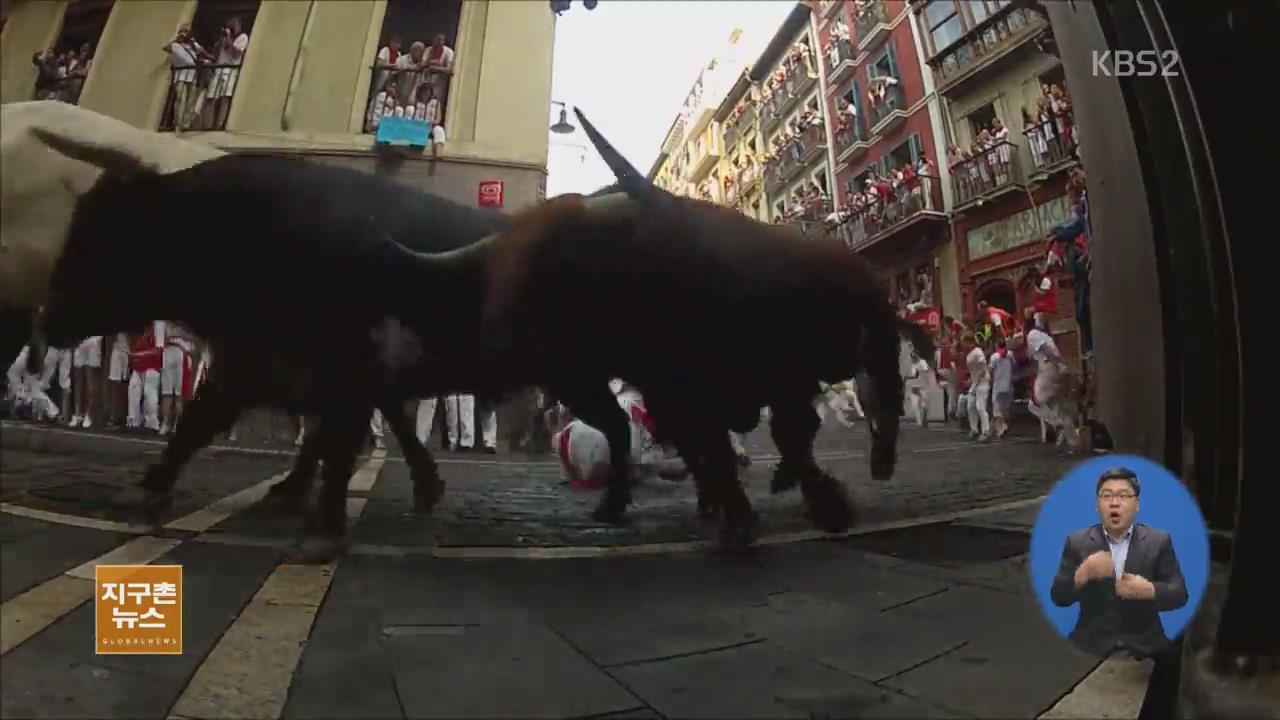 [지구촌 생생영상] ‘소 몰이 달리기’ 산 페르민 축제