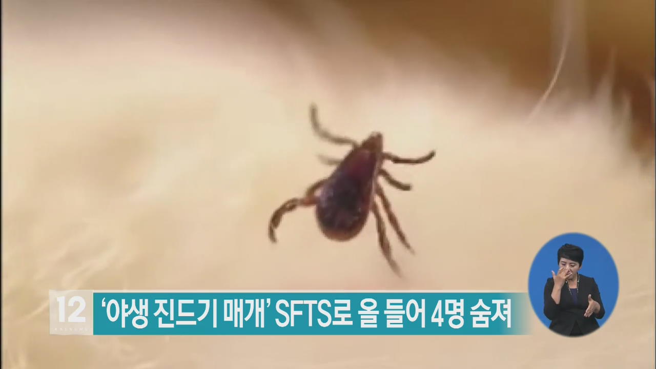 ‘야생 진드기 매개’ SFTS로 올 들어 4명 숨져