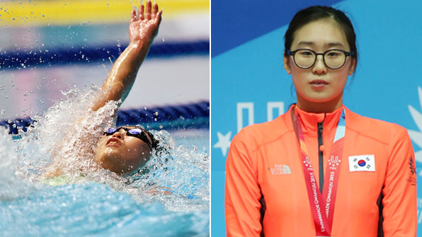 수영 메달 스타트…유현지, 배영 50m ‘은빛 역영’