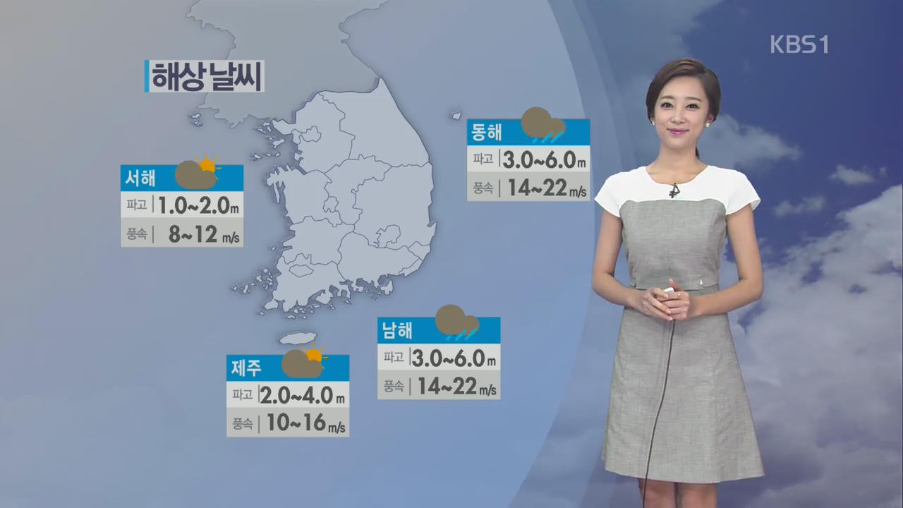 태풍 ‘낭카’ 영향…동해안 강풍·비 