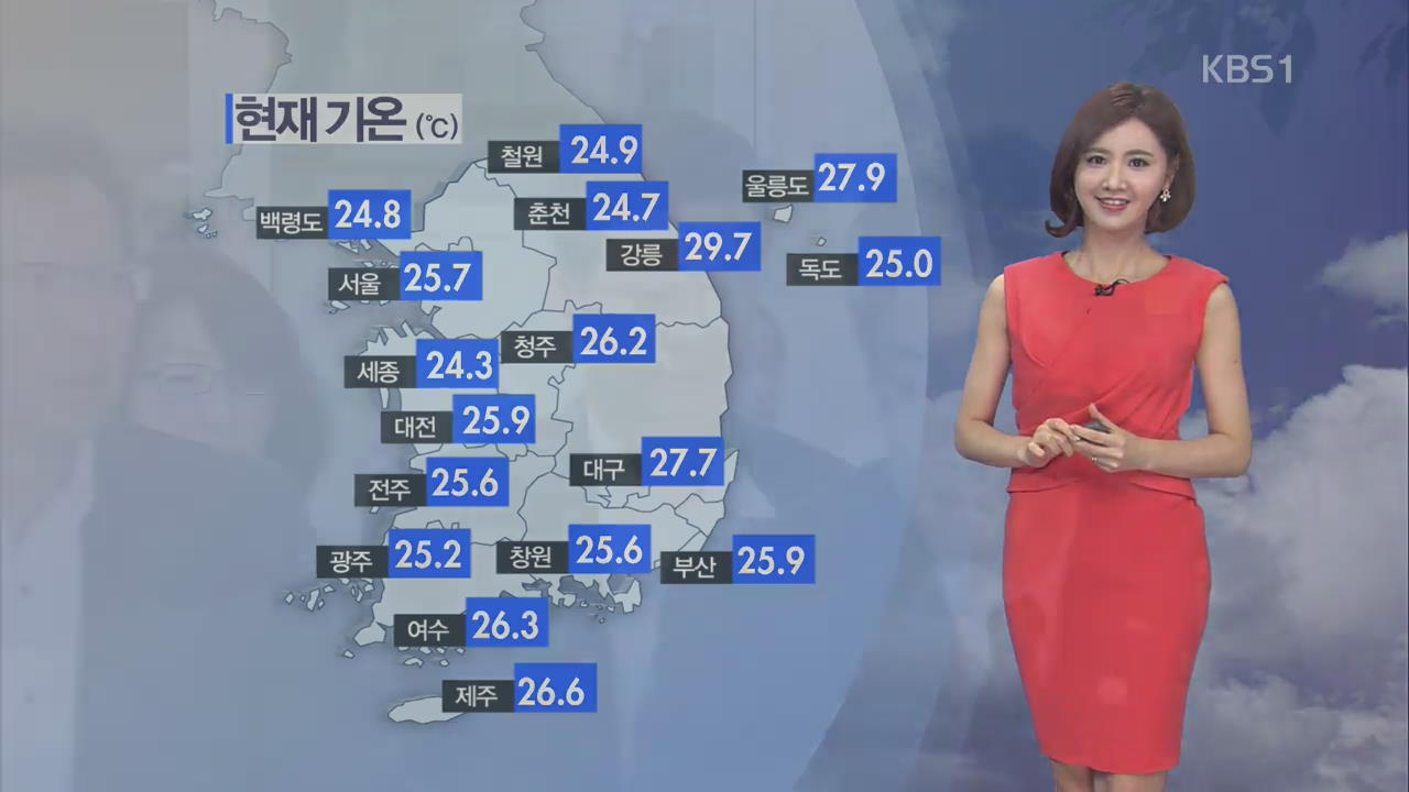 동해안·남부 폭염특보 확대!…대구 36도