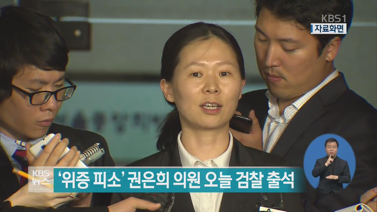 ‘위증 의혹’ 권은희 의원 오늘 검찰 출석