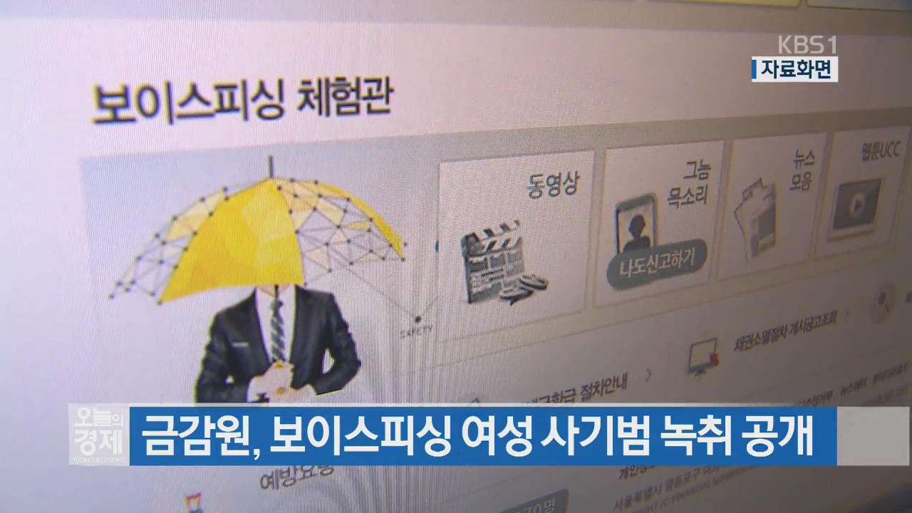 금감원, 보이스피싱 여성 사기범 녹취 공개