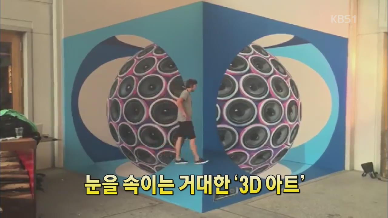 [세상의 창] 눈을 속이는 거대한 ‘3D 아트’  