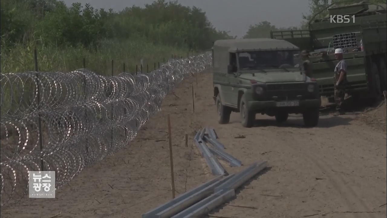 [지금 세계는] 헝가리 ‘철조망 장벽’ 등장