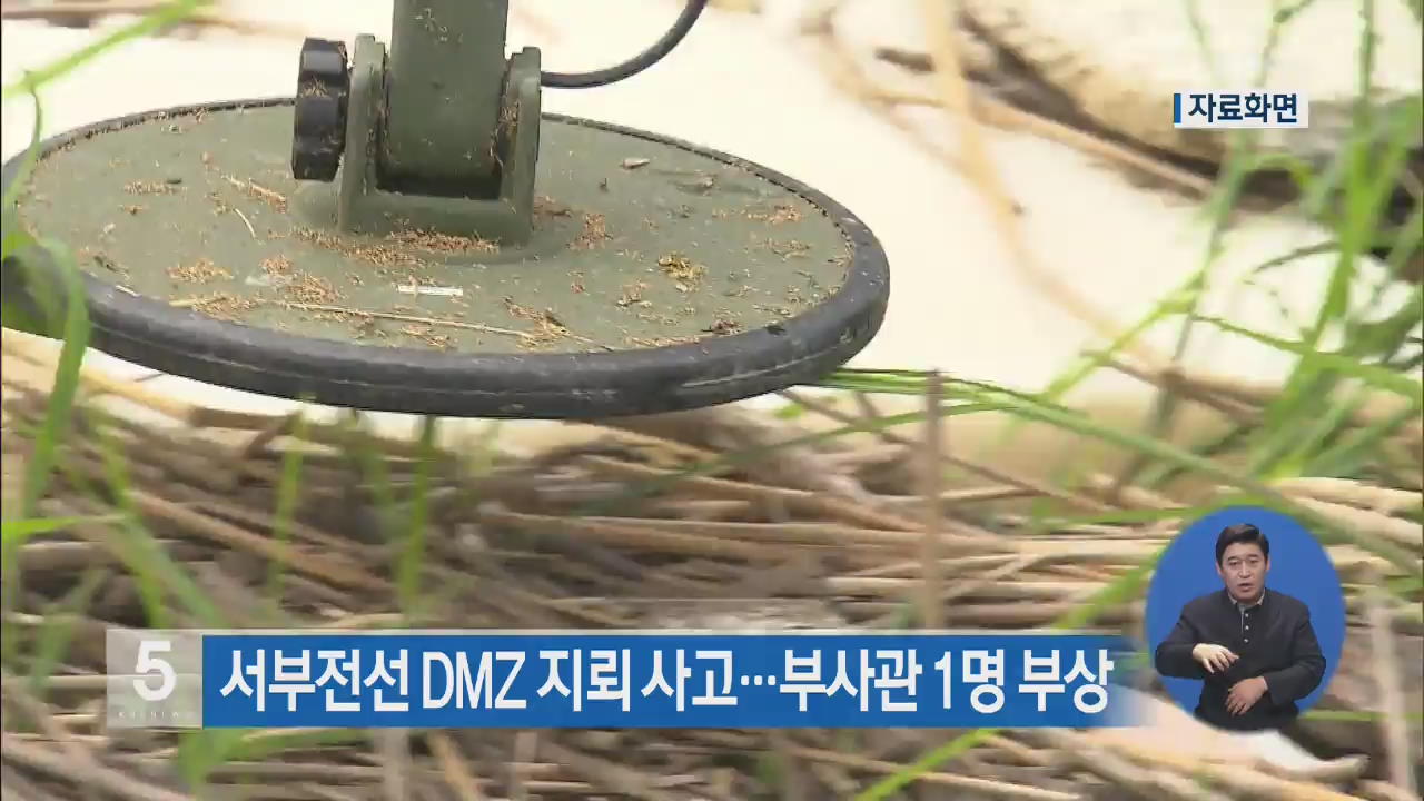 서부전선 DMZ 지뢰 사고…부사관 1명 부상
