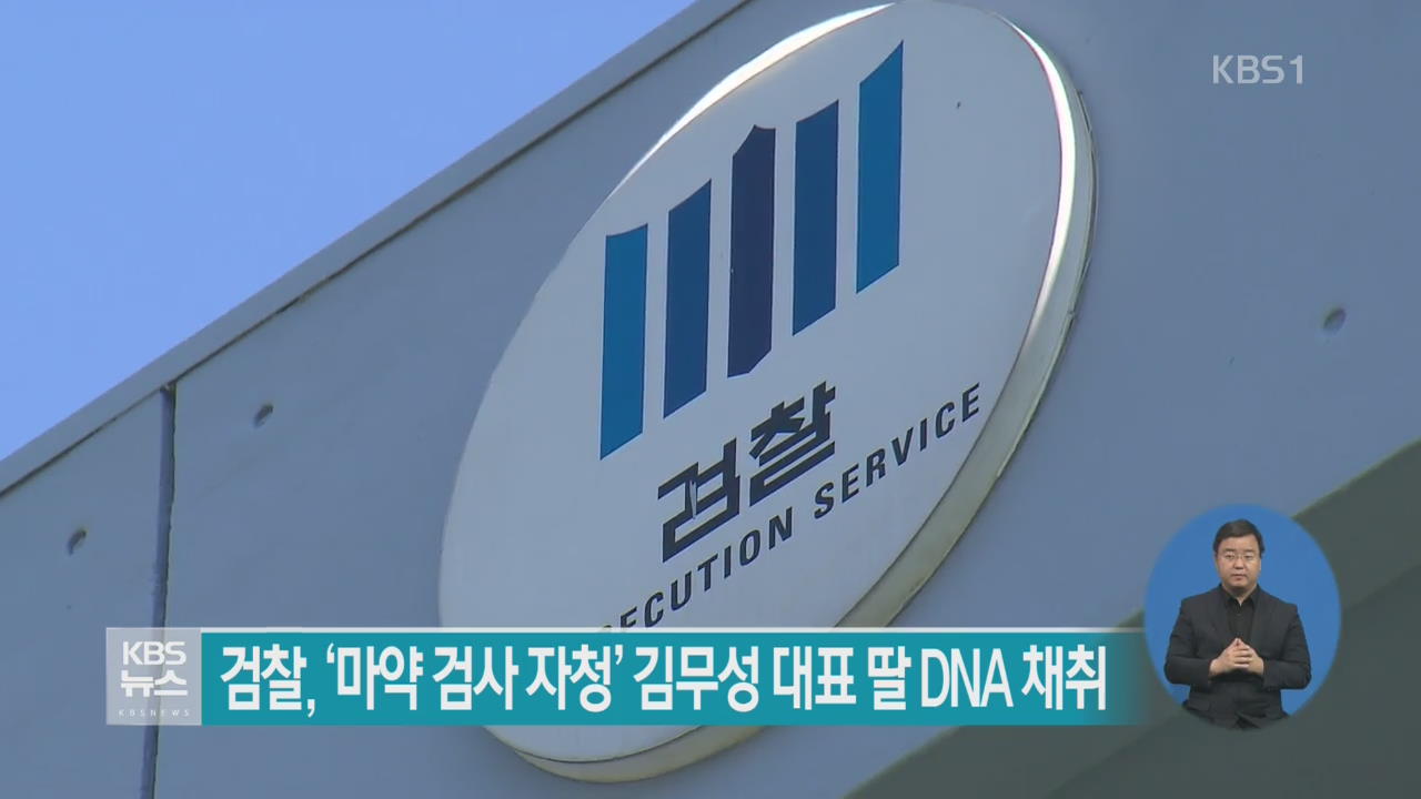 검찰, ‘마약 검사 자청’ 김무성 대표 딸 DNA 채취