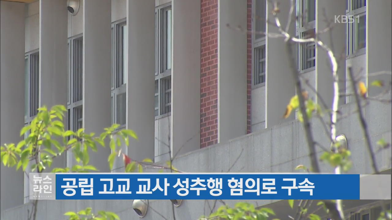 공립 고교 교사 성추행 혐의로 구속