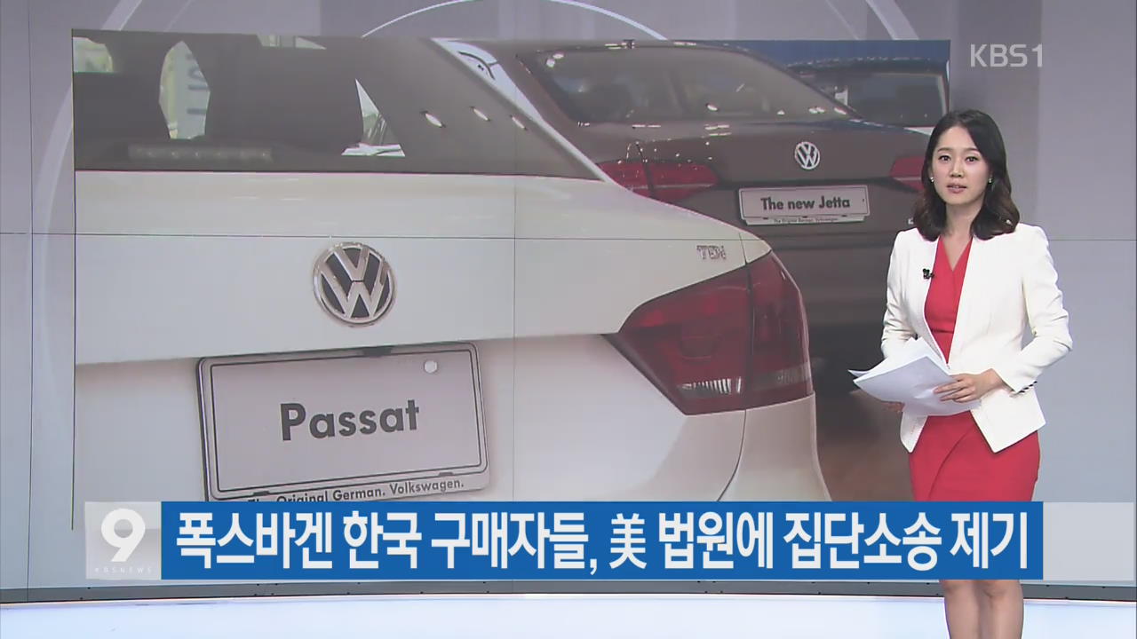 [간추린 단신] 폭스바겐 한국 구매자들, 미 법원에 집단 소송 제기 외