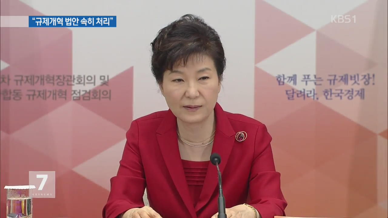 박 대통령 “규제개혁, 미래 먹거리 창출 수단”