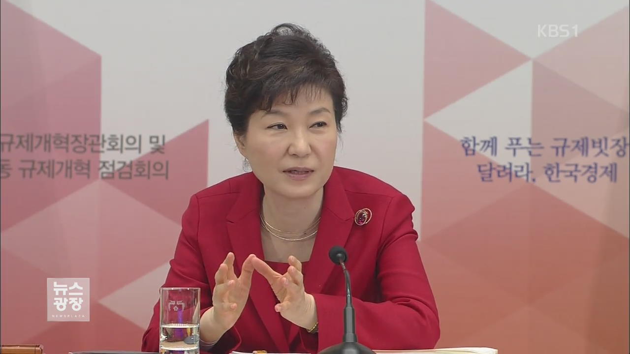 박 대통령 “규제 개혁 법안 처리, 19대국회 소임”