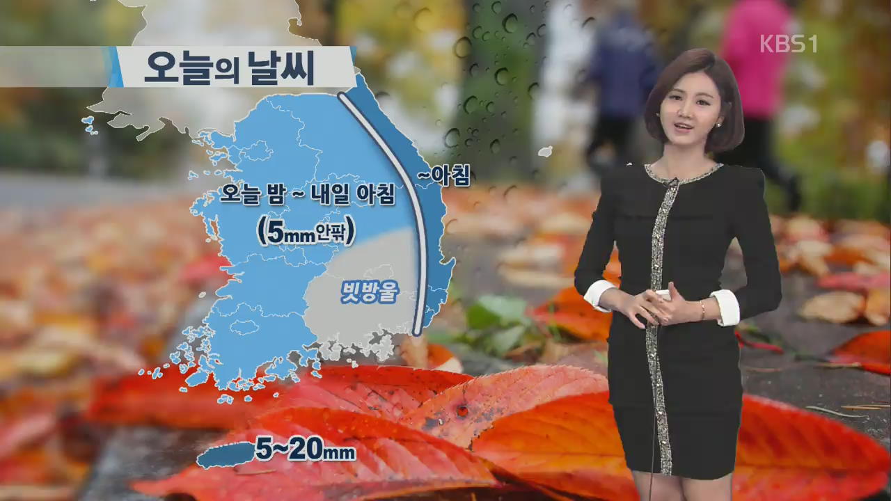 종일 쌀쌀…밤부터 곳곳 비