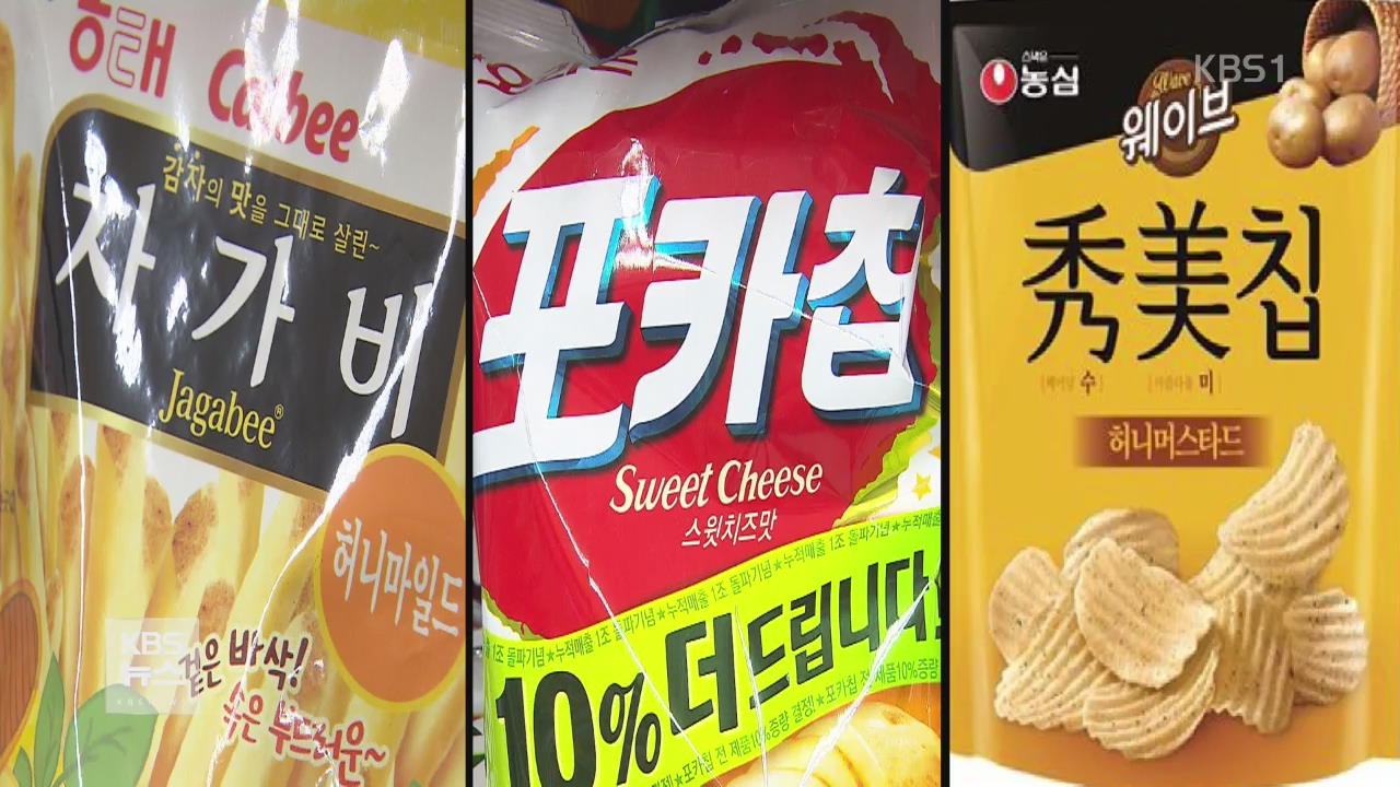 “감자 과자, 허니맛이 더 짜”…포화지방 과다 우려