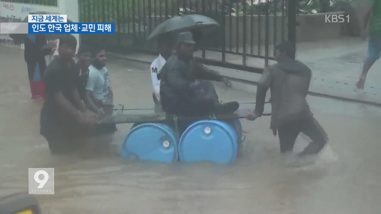 [지금 세계는] 인도 폭우에 188명 사망…교민도 피해
