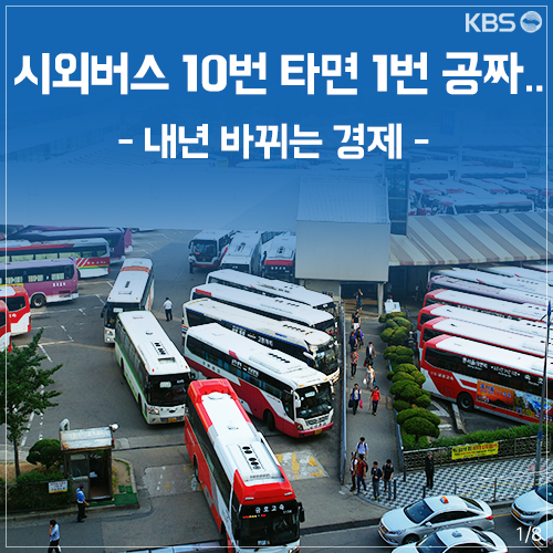 [뉴스픽] 시외버스 10번 타면 1번 공짜…내년 바뀌는 경제