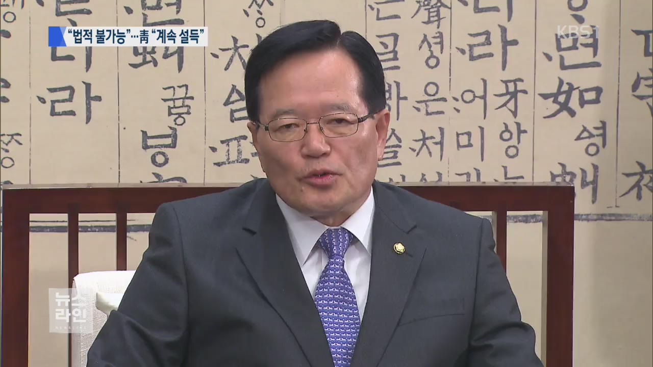의장 “경제활성화법 직권상정 못해”…청, “다각도로 노력중”