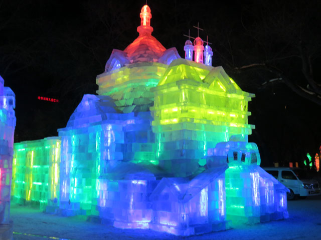 하얼빈 빙등제 얼음교회